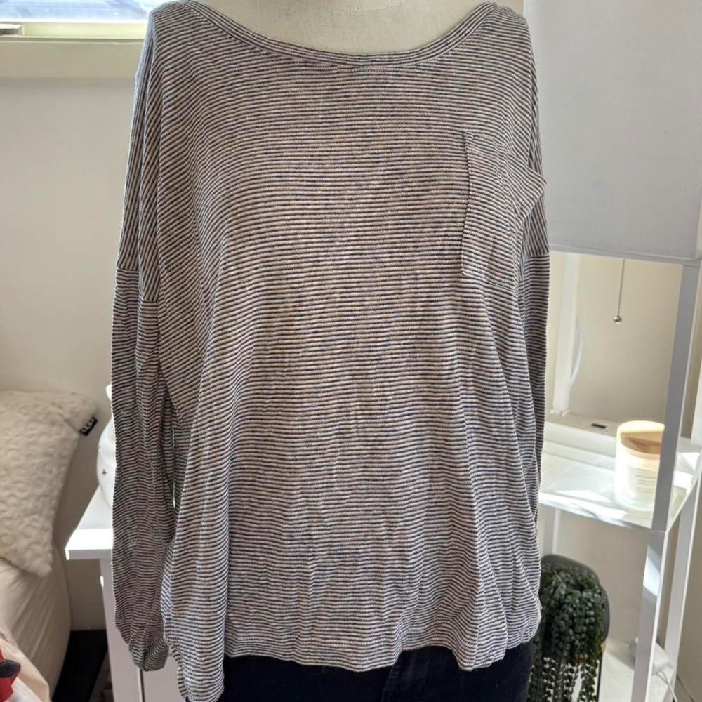 striped old navy long sleeve size large